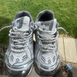 White and Silver Bottega Veneta 