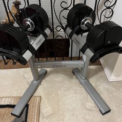 Adjustable Dumbbells With Stand 