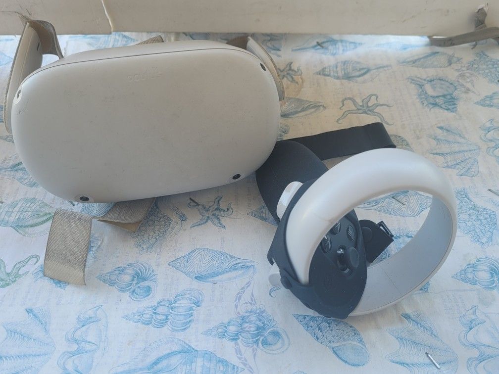 META QUEST 2 128. GB....VR. HEAD SET. ( ONE. CONTROLLER ONLY)