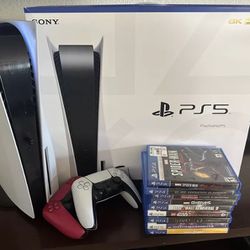 Playstation PS 5 Disc Edition with Game Bundle 
