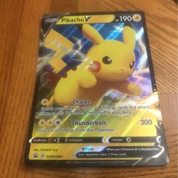 Giant Pokémon Pikachu Card 