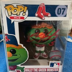 Boston Red Sox’s Autographed Kiki Hernandez Wally The Green Monster Pop