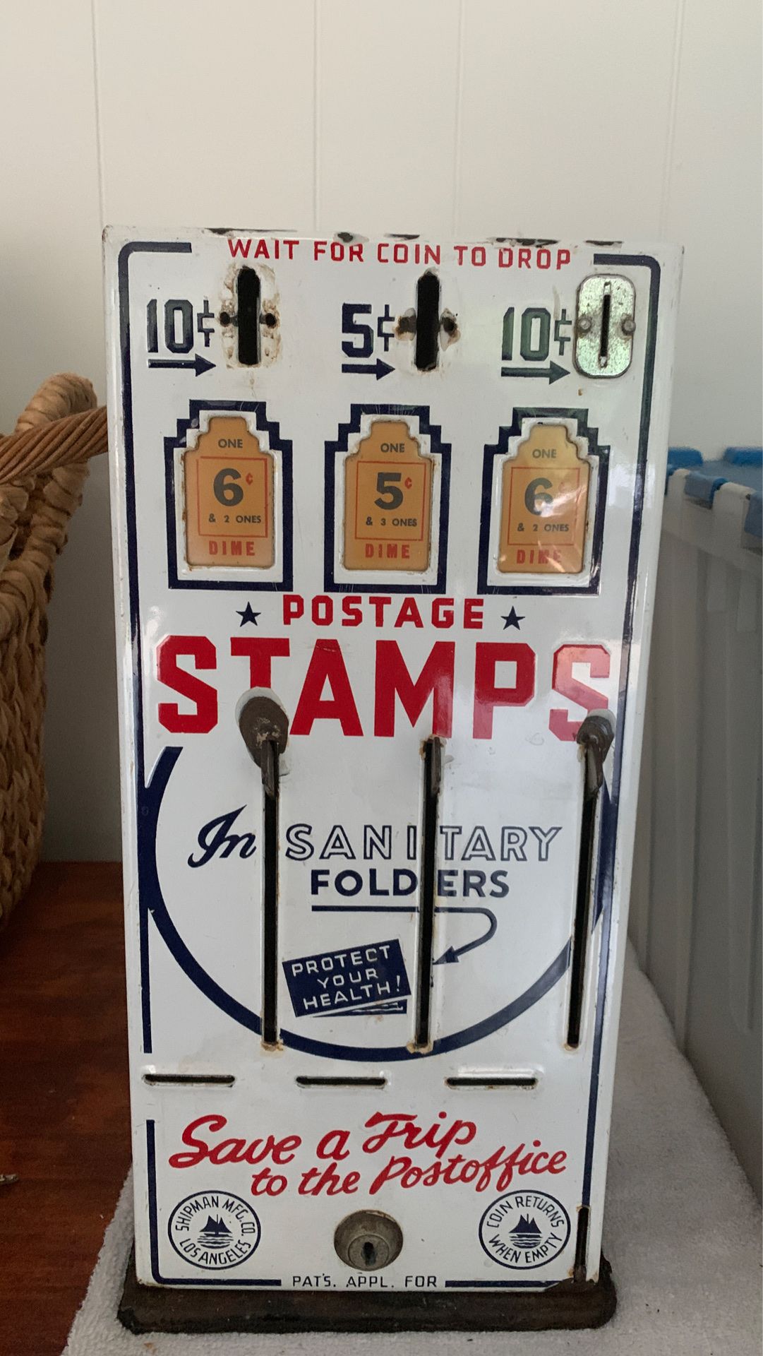 Vintage postage dispenser