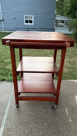 Oasis island folding kitchen cart.