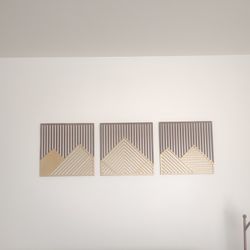 Rustic PNW Wood Wall Decor (15.7 x 15.7 in)