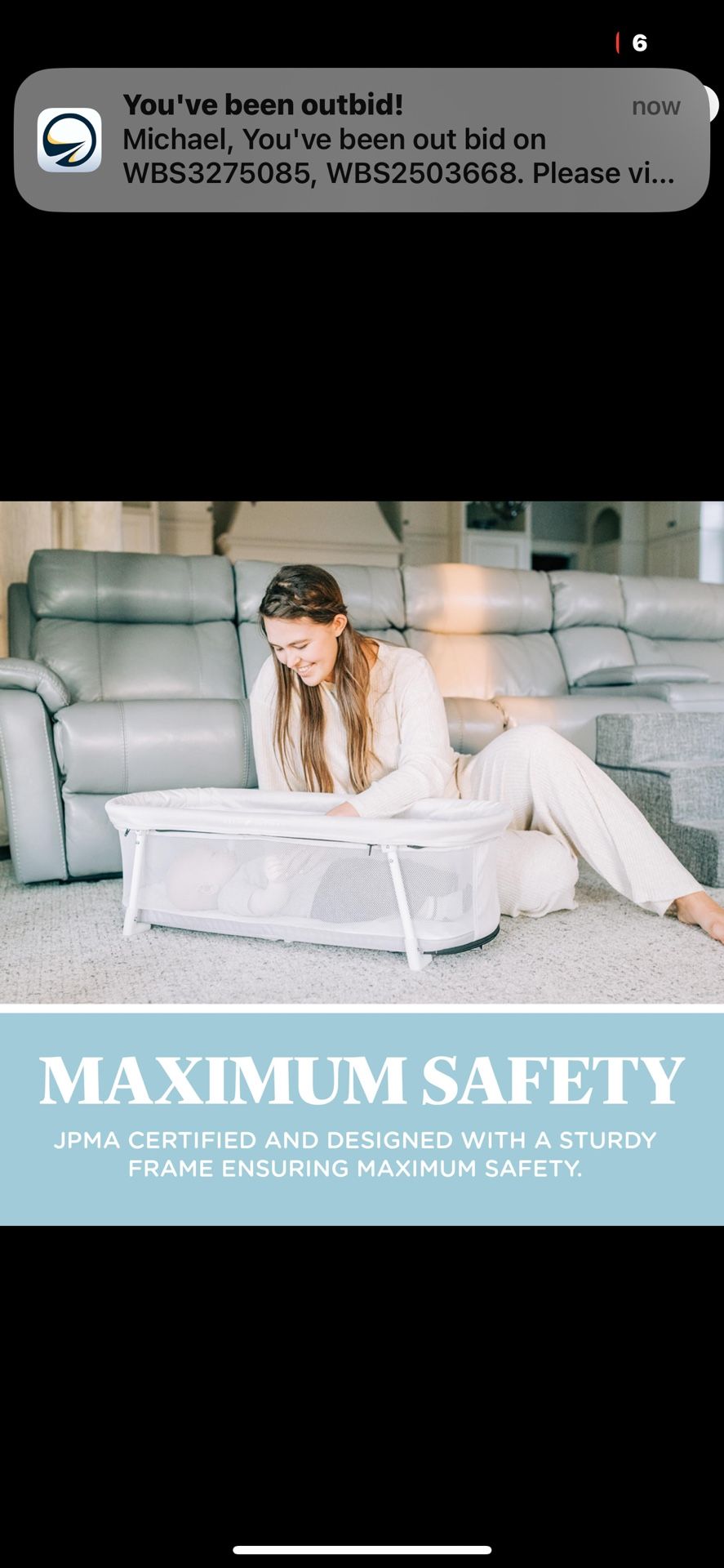 Brand New Never Used Bassinet!