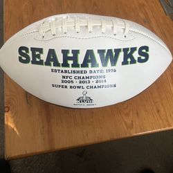 Seahawks Vs Broncos Commemorative Football