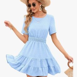 Summer Dot Beach Dress