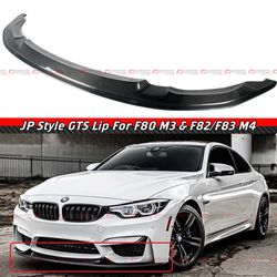 15-19 BMW M3 M4 Carbon Fiber GTS Style Front Bumper Lip Splitter
