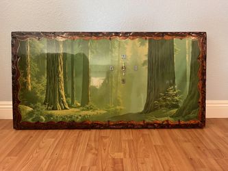 Vintage Varnished Wooden Clock