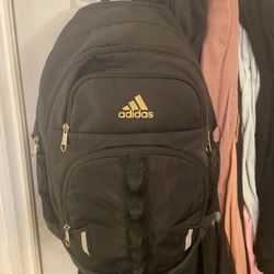 Adidas Black And Gold Backpack 