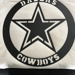 23x23 Cowboys Metal Sign