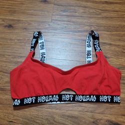 Hot Topic XL Not Normal Sexy Red Bralette