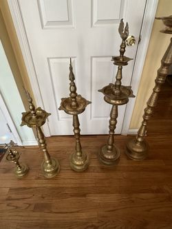 Brass Tall Diyas