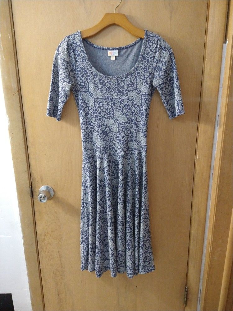 XXS Lularoe Floral Pattern Dress