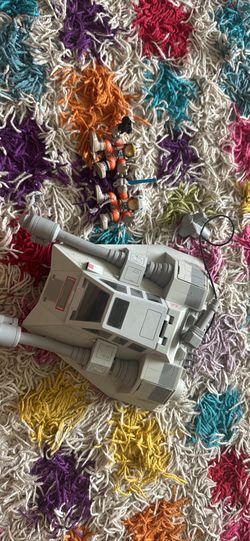 Vintage Star Wars PlaySkool Snowspeeder and 2 Figures Hasbro