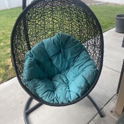 Outdoor egg, swing chair