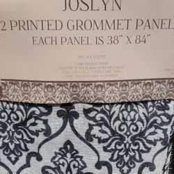 NEW Joslyn 2 Printed Grommet Panels - Each Panel Is 84 X 38