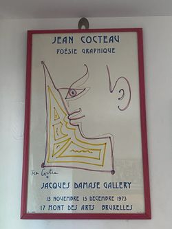 Framed poster