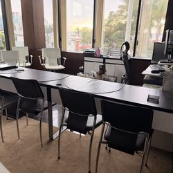 Office Cleanout Lot – Desks, Chairs, Sofa + Storage (Make Offer and Pickup)