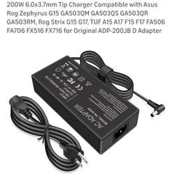 New 200W 6.0x3.7mm Tip Charger for Asus Laptops