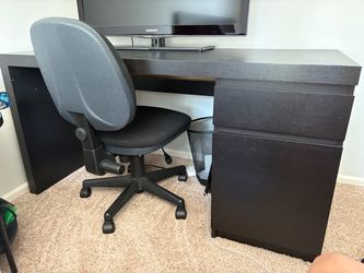 Black desk