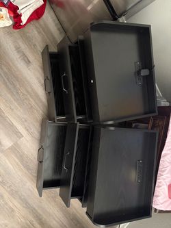 Black bedroom set drawers