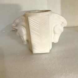 Vintage Milk Glass Pot For Plant Or Pens Pencils