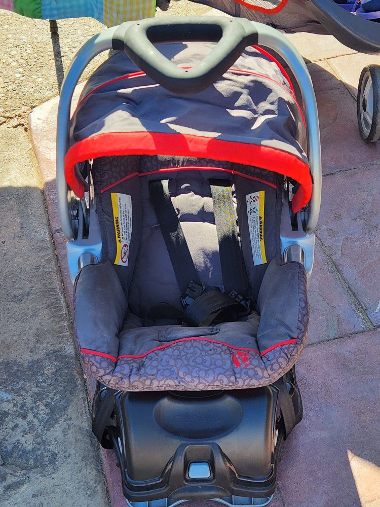 Hello Kitty Stroller with Car Seat