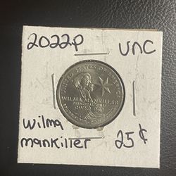 2022-P Wilma Mankiller Quarter Uncirculated 