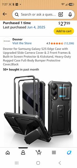 Dexnor for Samsung Galaxy S25 Edge Case