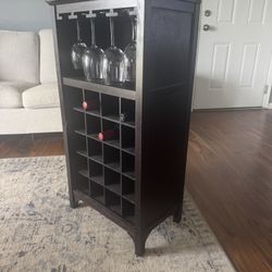 Wine Rack With Wine Glass Rack