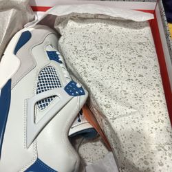 Brand New Air Jordan 4 Retro Military Blue 