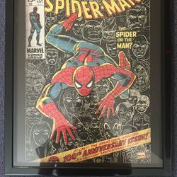 The Amazing Spider Man  #100  Poster Framed . 
