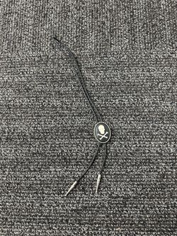 Skull & Bones Bolo Tip black cord with tips