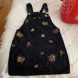 Top shop flower overall dress