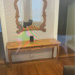 Console Table And Mirror