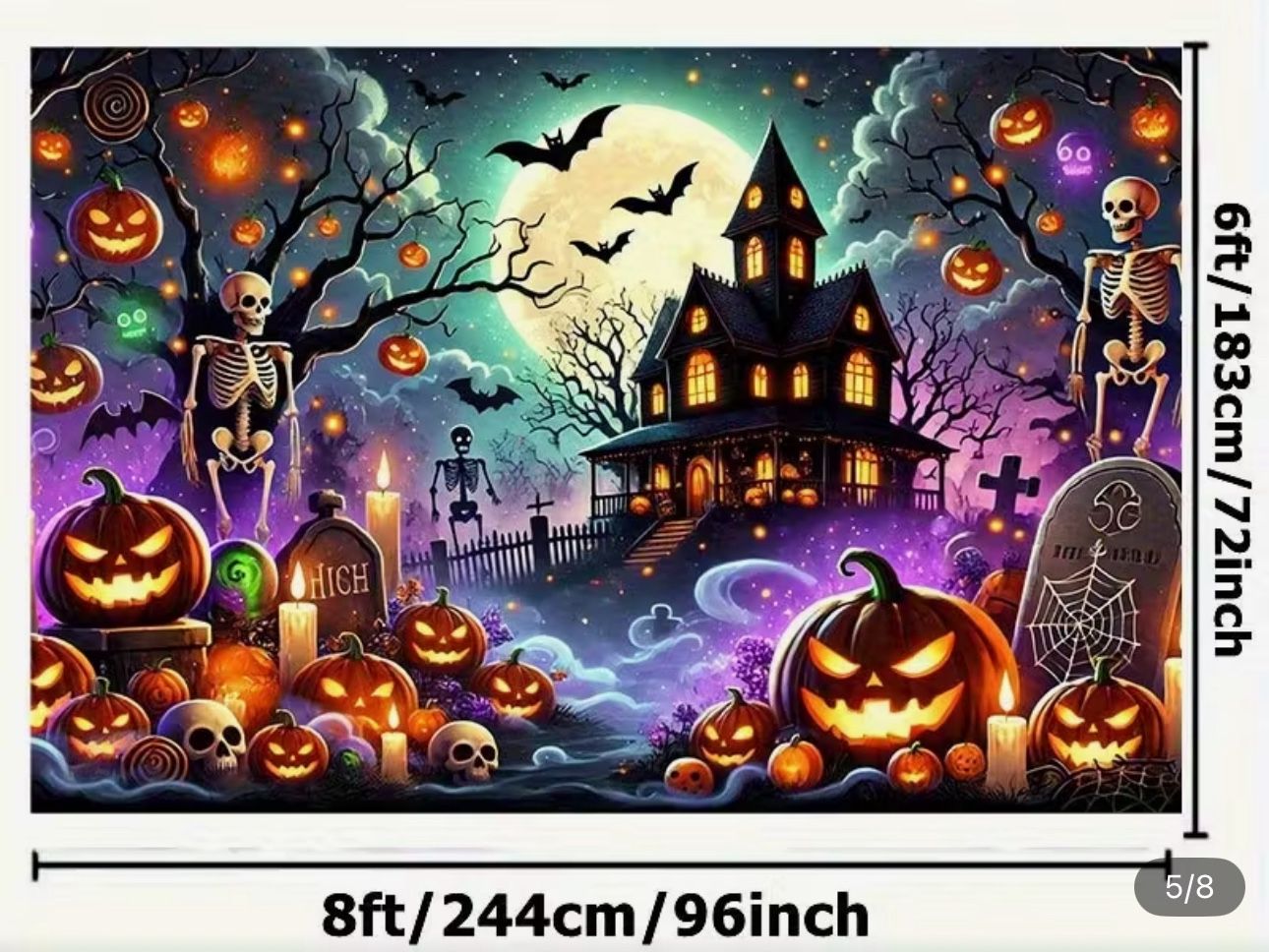 Halloween Large Wall Banners Or Poster To Cover Wall Or Background 