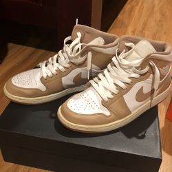 Selling As A Bundle , Air Jordan 1 Mid "Tan/Gum" sneakers , Nike Air Force 1 '07