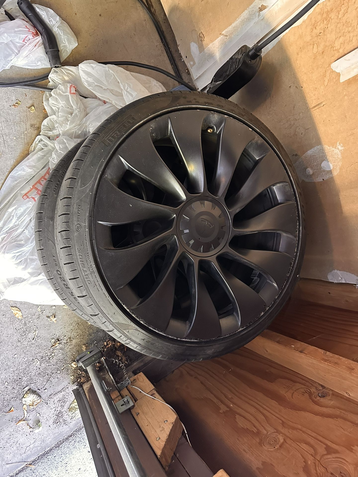 Tesla Model 3 Performance 20” Turbine Wheels w/ Pirelli P Zero Tires – Set of 4