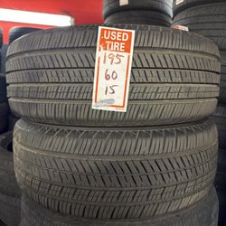195/60/15 two tire used like new 🛞🦈