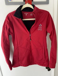 LA Angels Anaheim Antigua red jacket womens size S  fleece lined