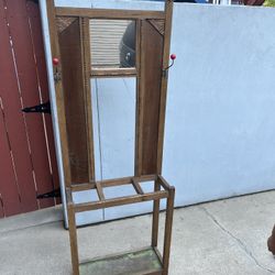 Antique Coat & Shoe Rack