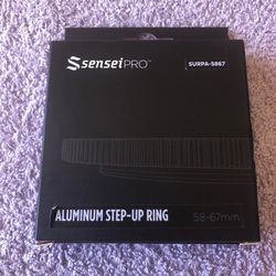 Sensei PRO 58-67mm Aluminum Step-Up Ring