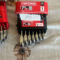 CRAFTSMAN 7 -Piece Set Standard (SAE) Ratchet Wrench 