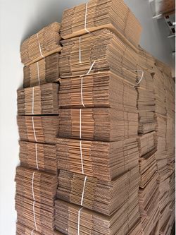 8 7/16 x 6 3/8 x 4 5/8 Corrugated Cardboard Shipping Boxes