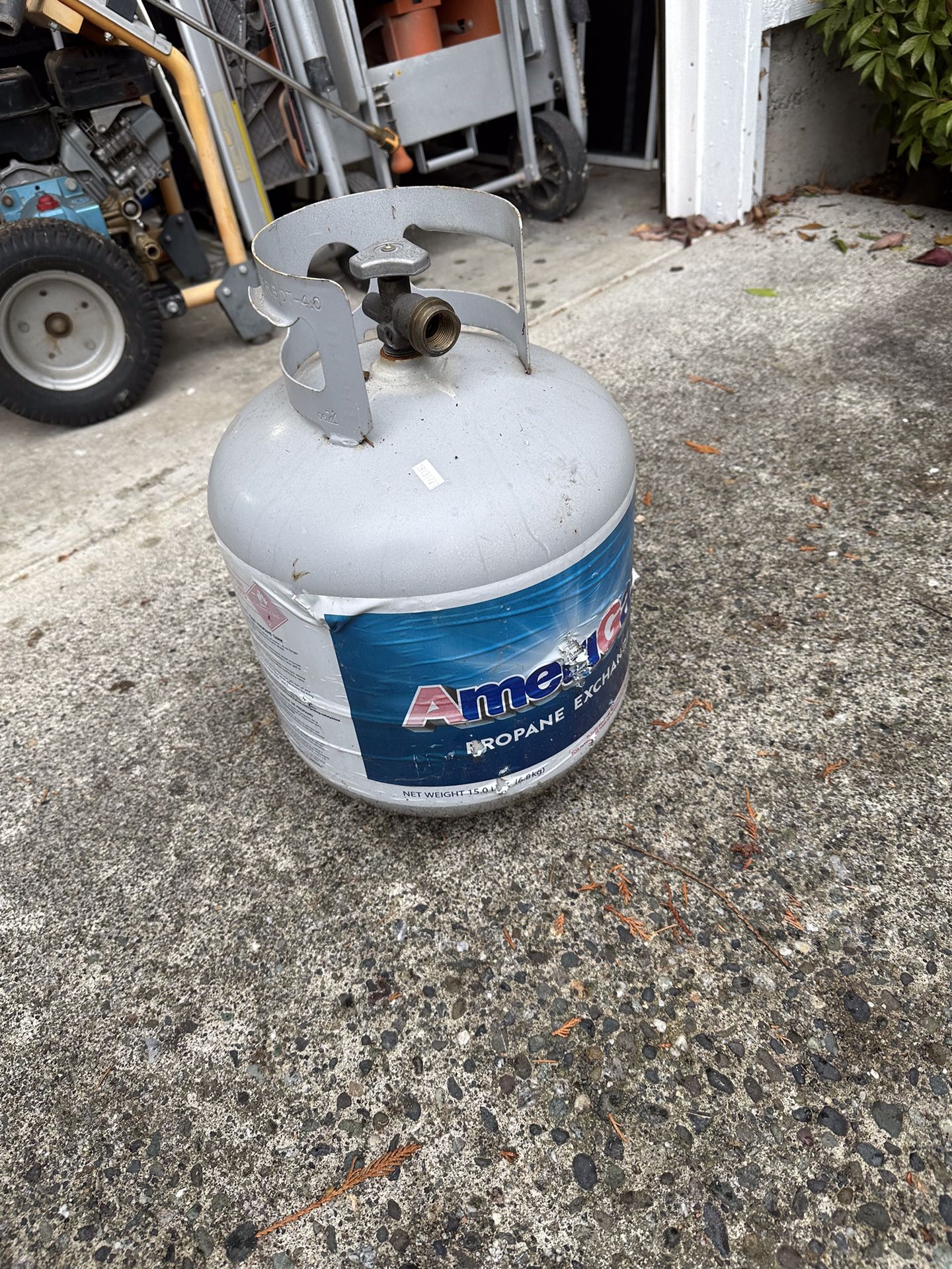 Partial Filled Propane Tank