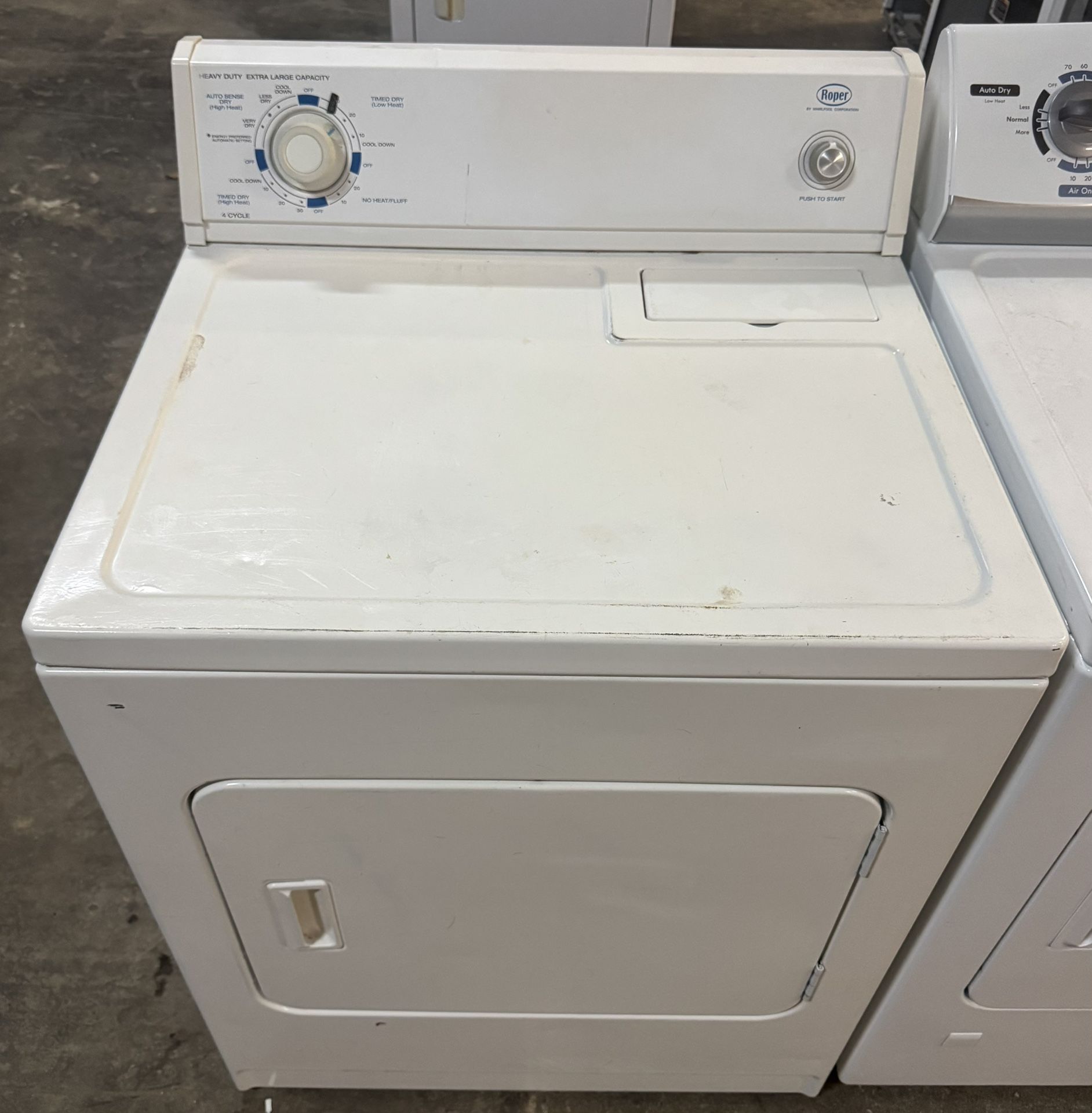 Roper By Whirlpool Heavy Duty Super Capacity Plus Electric Dryer (can deliver)