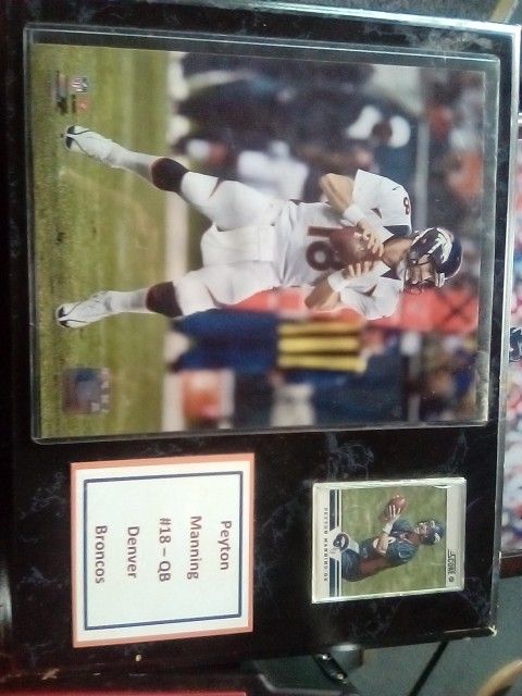 Peyton Manning Plaque 