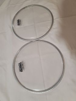 2 Attack Drumheads - 8-Inch Clear (1-Ply)